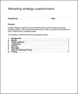 Market intelligence;marketing strategy;market study