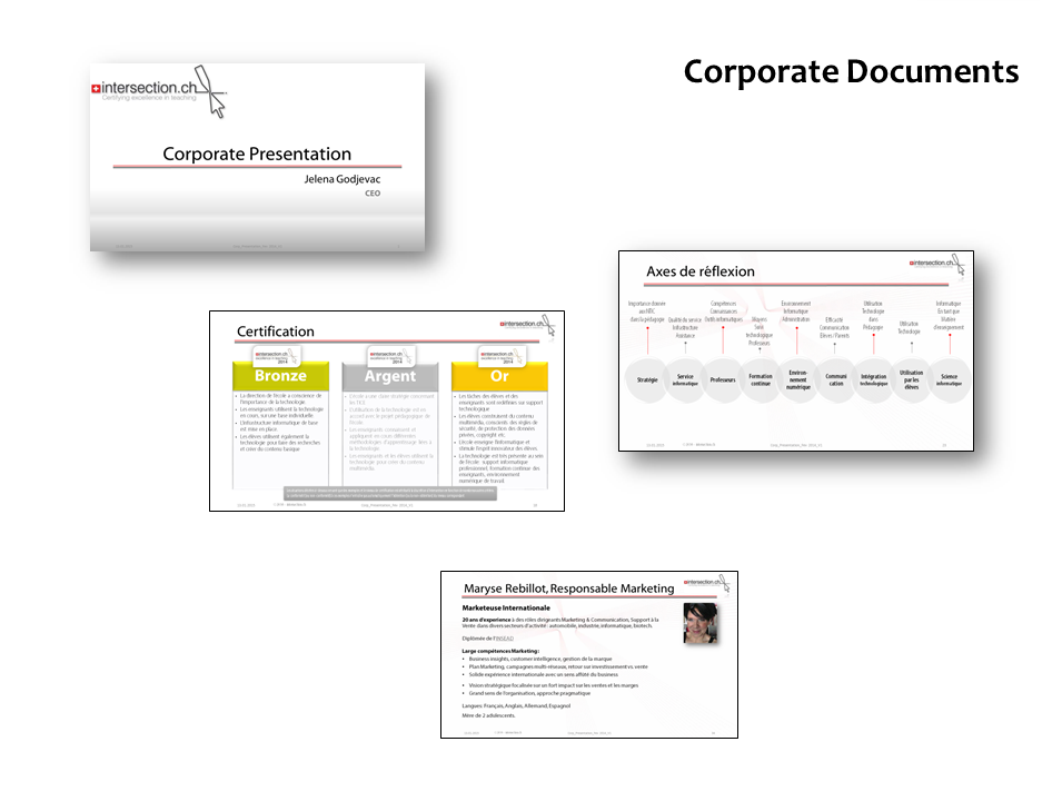 Corporate documentation;marketing;branding;messaging