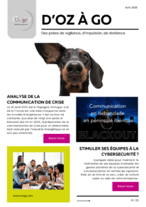 newsletter, ozngo, cyber résilience, communication de crise, gestion de crise, cyberculture