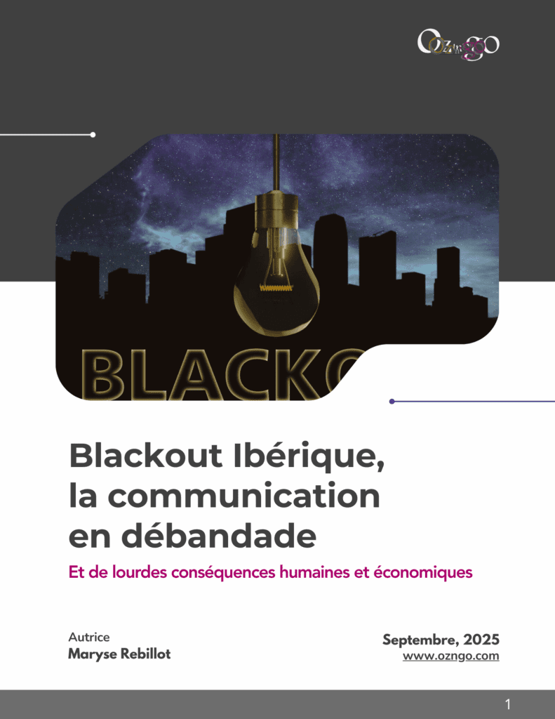 communication de crise, résilience, cyber résilience, blackout, ibérique