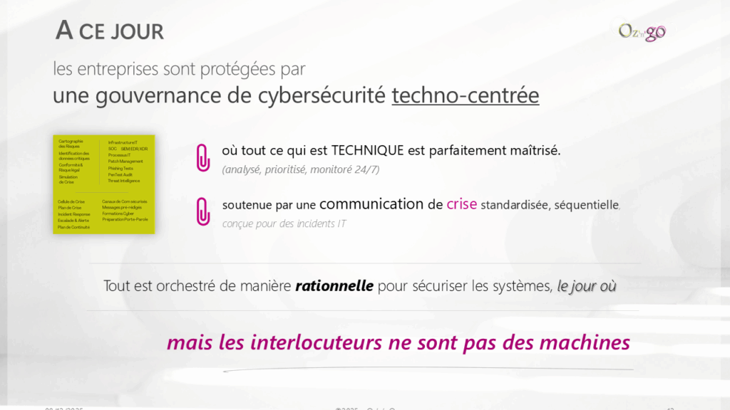 communication de crise, gouvernance de la vérité, culture de résilience, cyber attaques, IA, cyber résilience